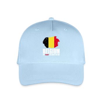 Belgium Flag - Organic Kids’ Baseball Cap - light blue - Front