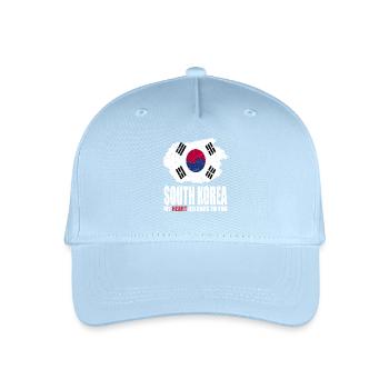 South Korea Flag - Organic Kids’ Baseball Cap - light blue - Front