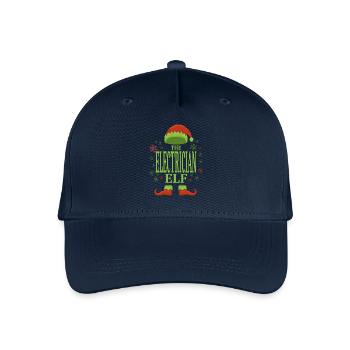 Elektriker Weihnachtself - Kinder Bio Basecap - Navy - Vorne
