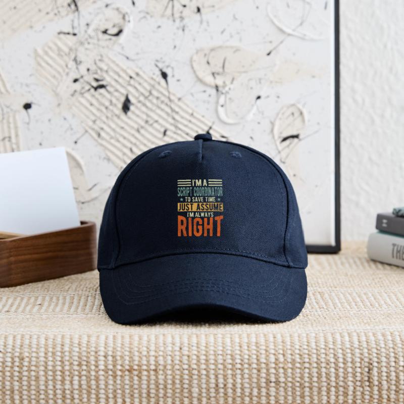 Coordinateur de script Casquette de baseball bio Enfant