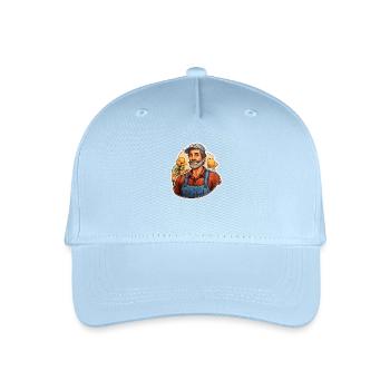 Farmer Old Man - Organic Kids’ Baseball Cap - light blue - Front