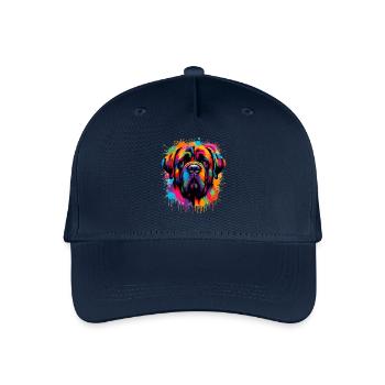 Mastiff Hundekopf Grafik - Kinder Bio Basecap - Navy - Vorne