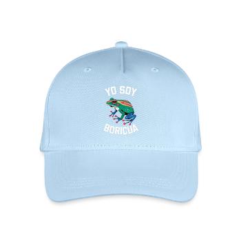 Yo Soy Boricua Frog – Fier Portoricain - Casquette de baseball bio Enfant - bleu clair - Devant