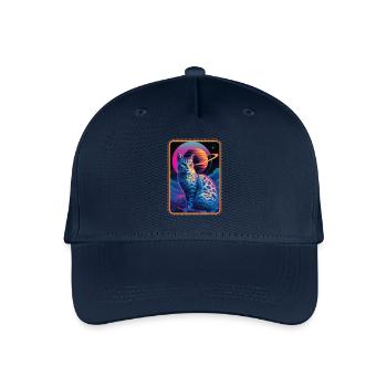 Animal Art Planet Fantasy Artwork Cat Universe - Organic Kids’ Baseball Cap - navy - Front