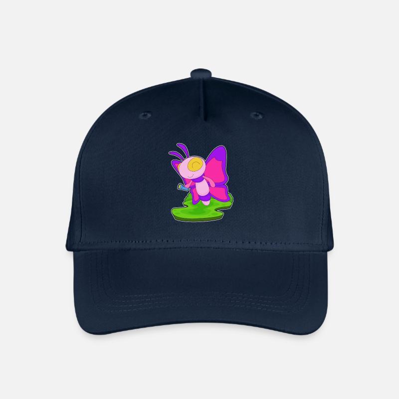 Lampe de poche papillon - Casquette de baseball bio Enfant - marine