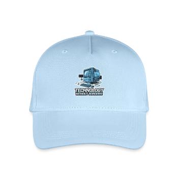 COMPUTER, OHNE GRENZEN - Kinder Bio Basecap - Hellblau - Vorne