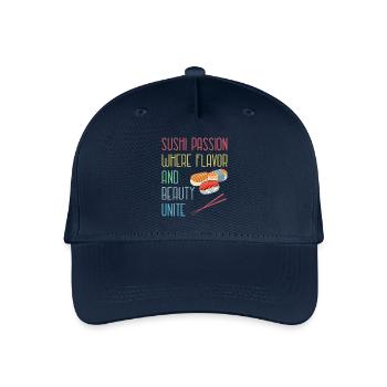 Sushi Japan Essen Sushi-Mahlzeit - Kinder Bio Basecap - Navy - Vorne
