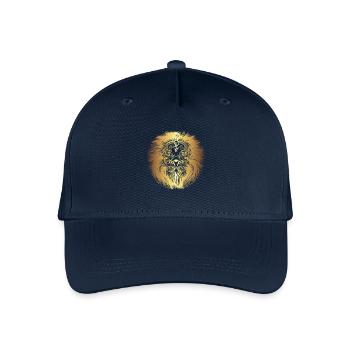 löwe1leogold Zeichenfläche 1 - Kinder Bio Basecap - Navy - Vorne