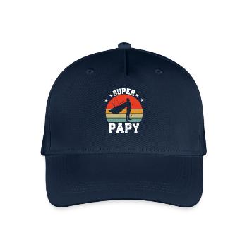 Super papa - Casquette de baseball bio Enfant - marine - Devant
