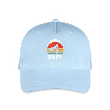Super Papy - Kinder Bio Basecap - Hellblau - Vorne