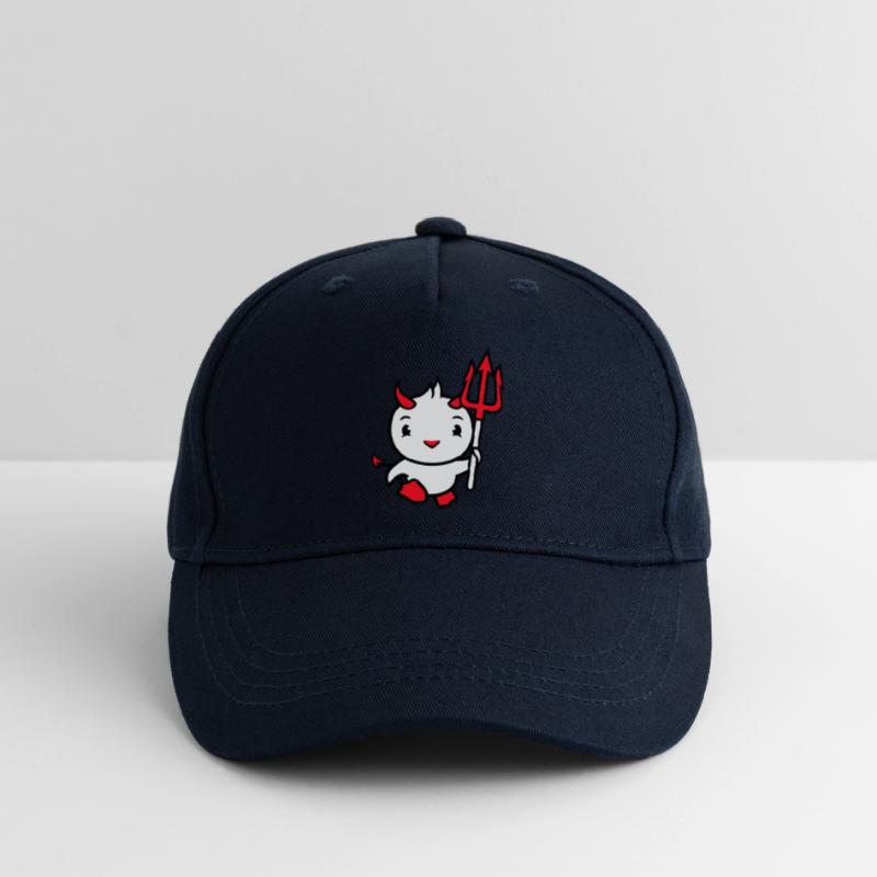 bird devil horns satan trident hell evil cool Organic Kids’ Baseball Cap