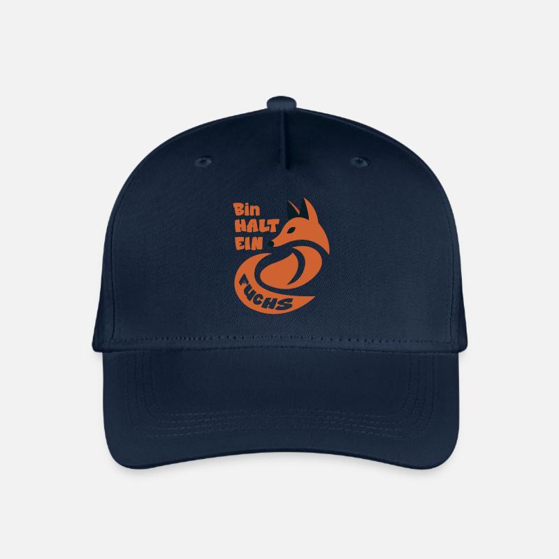 Bin halt ein Fuchs Fuchsliebhaber Statement lustig - Kinder Bio Basecap - Navy