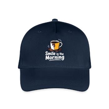 KAFFEETASSEN, LÄCHELN AM MORGEN - Kinder Bio Basecap - Navy - Vorne