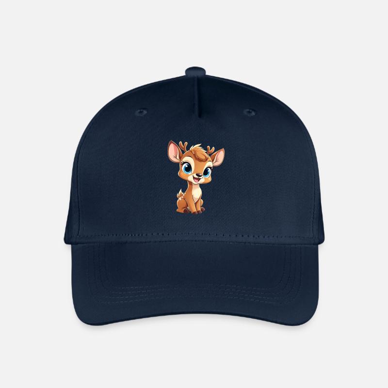 Rentierkind - Kinder Bio Basecap - Navy
