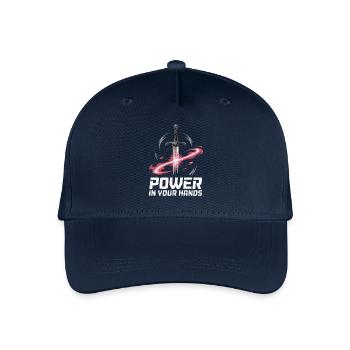 MACHT IN IHREN HÄNDEN - Kinder Bio Basecap - Navy - Vorne