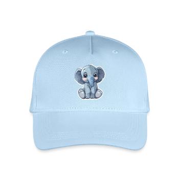Elefant - Kinder Bio Basecap - Hellblau - Vorne