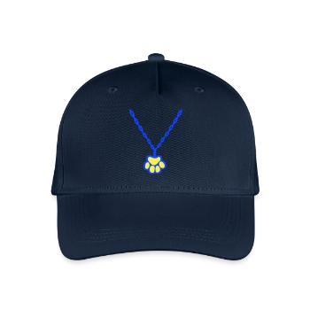Chat patte chien animal collier ras de cou bijoux - Casquette de baseball bio Enfant - marine - Devant