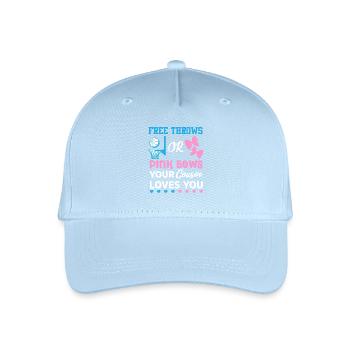 Cousin Love Hoop and Bows - Organic Kids’ Baseball Cap - light blue - Front
