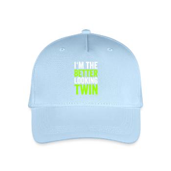 Better Looking Twin Neon Typography - Organic Kids’ Baseball Cap - light blue - Front