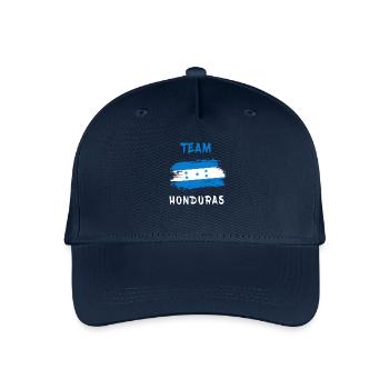 Honduras Team Flaggen Design - Kinder Bio Basecap - Navy - Vorne