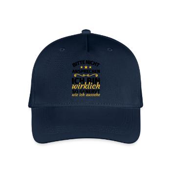 bitte nicht ansprechen ich bin wirklich so genervt - Kinder Bio Basecap - Navy - Vorne