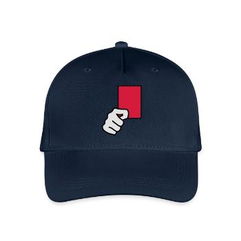 rote_karte__f3 - Organic Kids’ Baseball Cap - navy - Front