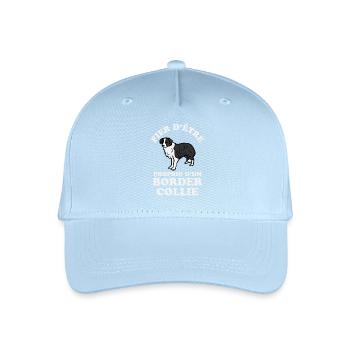 Chien de race border collie 2 - Casquette de baseball bio Enfant - bleu clair - Devant