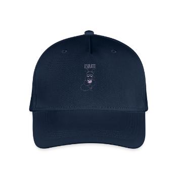 Lesen Leseratte Buch - Kinder Bio Basecap - Navy - Vorne