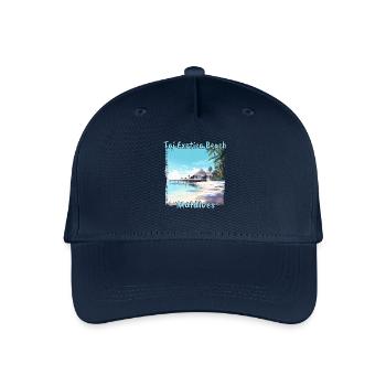 Taj Exotica Beach Maldives Vacances au coucher du soleil - Casquette de baseball bio Enfant - marine - Devant