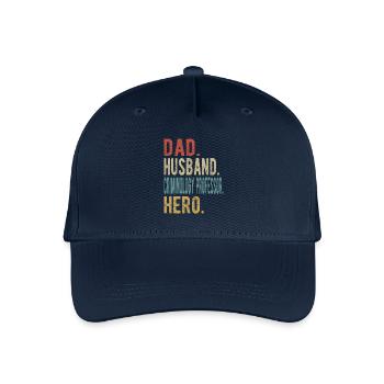 Criminology Professor Dad Husband Hero - Organic Kids’ Baseball Cap - navy - Front