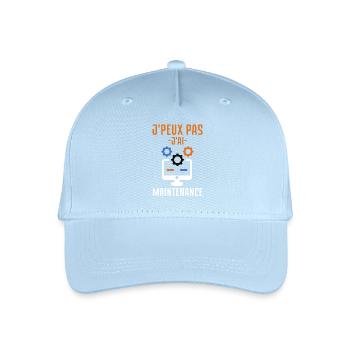 Je peux pas j ai maintenance informatique 1 - Casquette de baseball bio Enfant - bleu clair - Devant