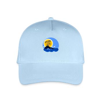 Urlaub Insel - Kinder Bio Basecap - Hellblau - Vorne