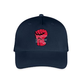Solidarität ist die Zärtlichkeit der Völker, Che - Kinder Bio Basecap - Navy - Vorne