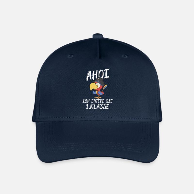 Papagei Schulanfänger - Kinder Bio Basecap - Navy