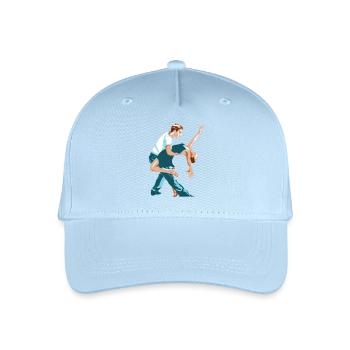 ballerina ballett dance dancer tanz taenzer yoga62 - Kinder Bio Basecap - Hellblau - Vorne