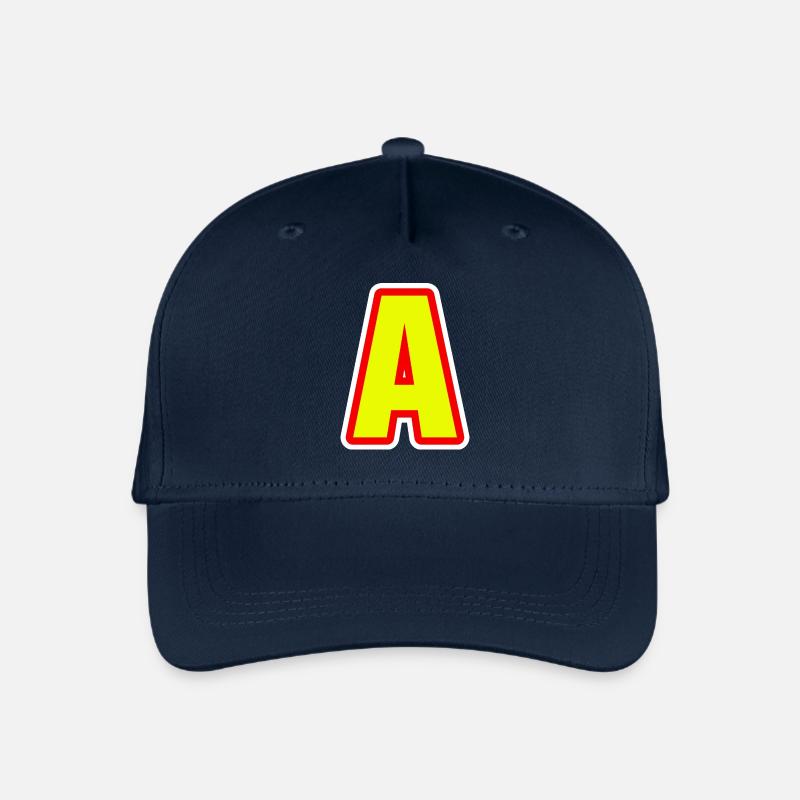 Alphabet, Buchstabe A - Kinder Bio Basecap - Navy