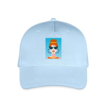 EHEFRAU. TOCHTER. JUGENDLICHER. FRAUENTAG - Kinder Bio Basecap - Hellblau - Vorne