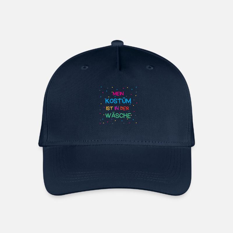 Mein Kostüm ist in der Wäsche – Fasching Karneval - Kinder Bio Basecap - Navy