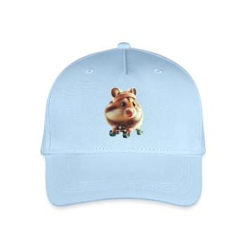 Athlete Skateboarding Hamster - Kinder Bio Basecap - Hellblau - Vorne