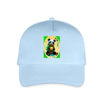Charming Panda - Organic Kids’ Baseball Cap - light blue - Front