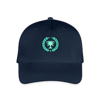 Cup Laurel Wreath 1 - Organic Kids’ Baseball Cap - navy - Front