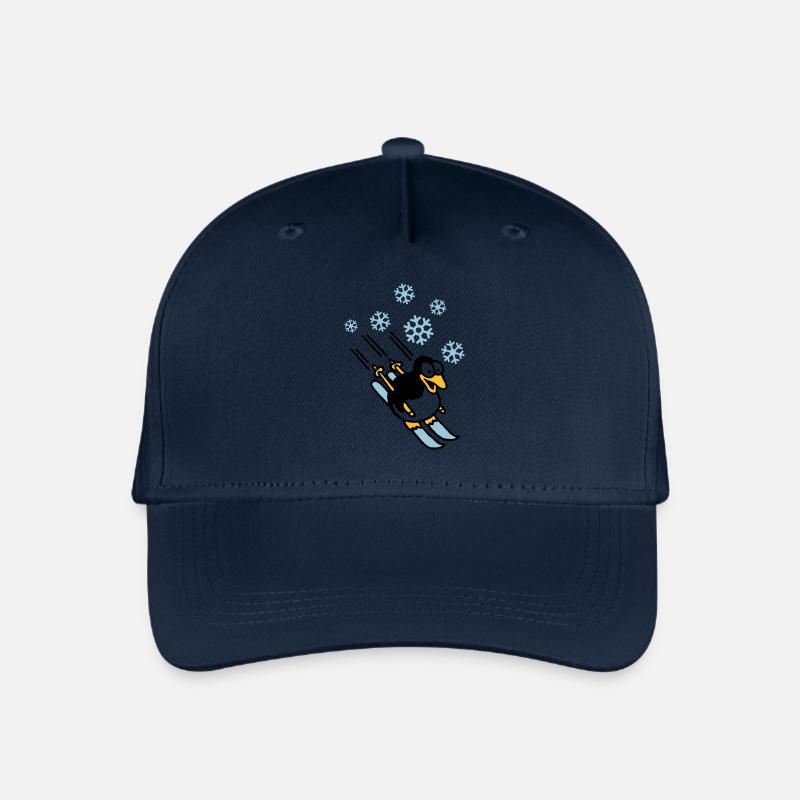 pinguin_ski_022011_h_3c - Organic Kids’ Baseball Cap - navy