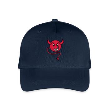 smilie devil red - Kinder Bio Basecap - Navy - Vorne