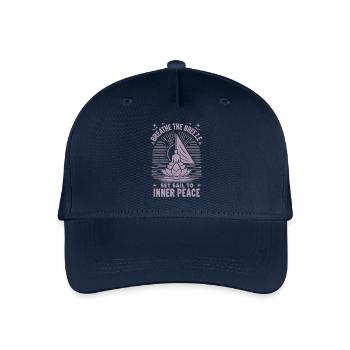 Segeln Yoga The Breeze Inner Peace - Kinder Bio Basecap - Navy - Vorne
