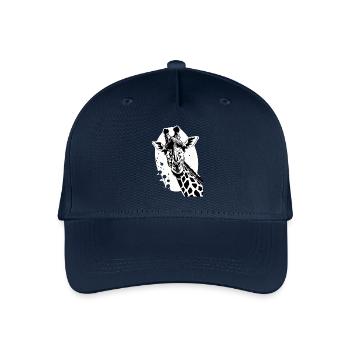 Giraffe in tattoo style - Organic Kids’ Baseball Cap - navy - Front