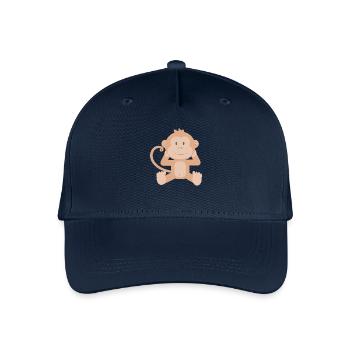 Affe - Kinder Bio Basecap - Navy - Vorne