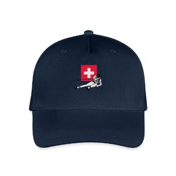 ski - alpine - apres - Schweiz - Casquette de baseball bio Enfant - marine - Devant