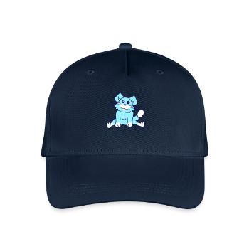 Jolie chatte assise heureuse souriante - Casquette de baseball bio Enfant - marine - Devant
