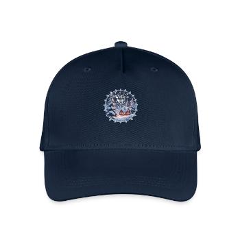 Winter Magic is in the Air – Winter Landscape - Organic Kids’ Baseball Cap - navy - Front