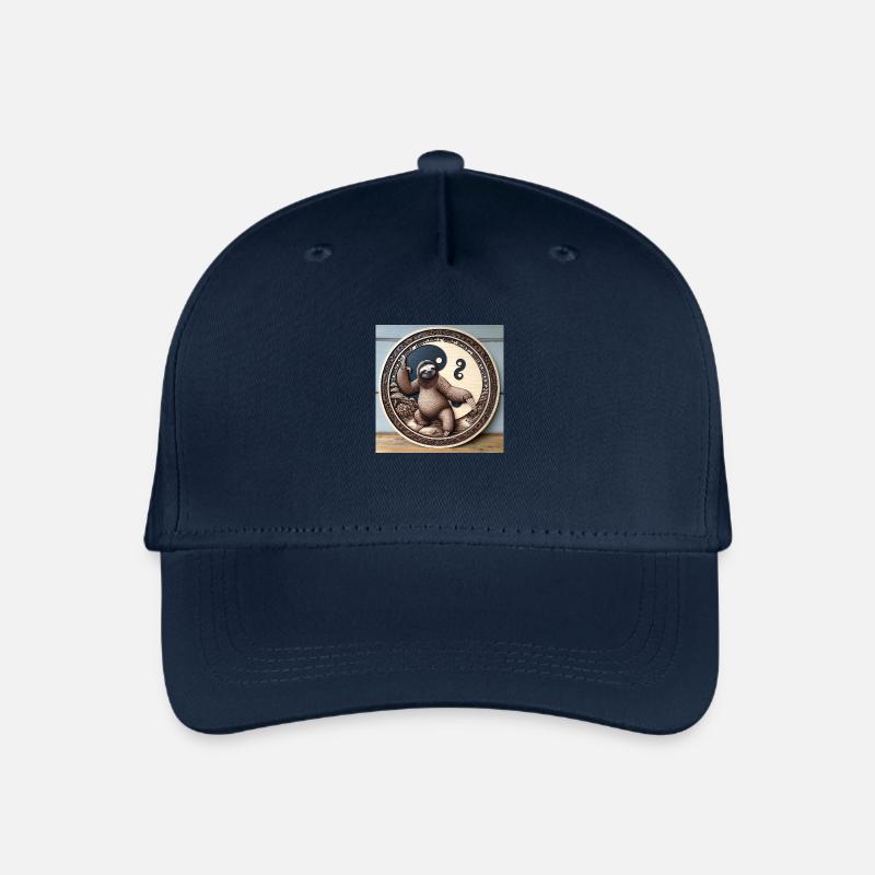 QiGong Faultier - Kinder Bio Basecap - Navy
